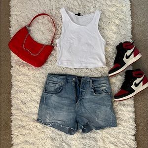 H&M Red bag with alil chain on side